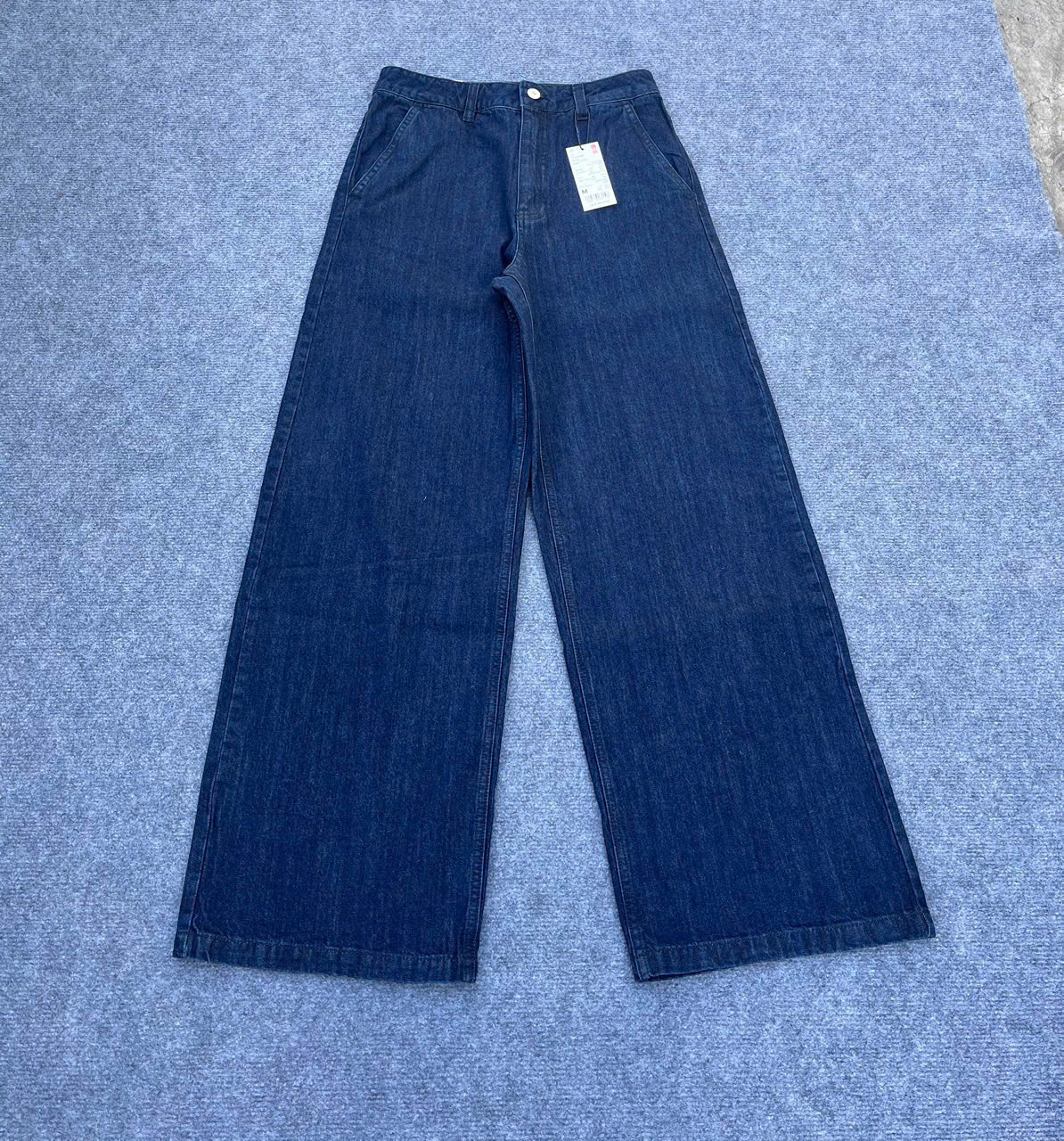 HQ346 - Quần jean xanh lưng cao