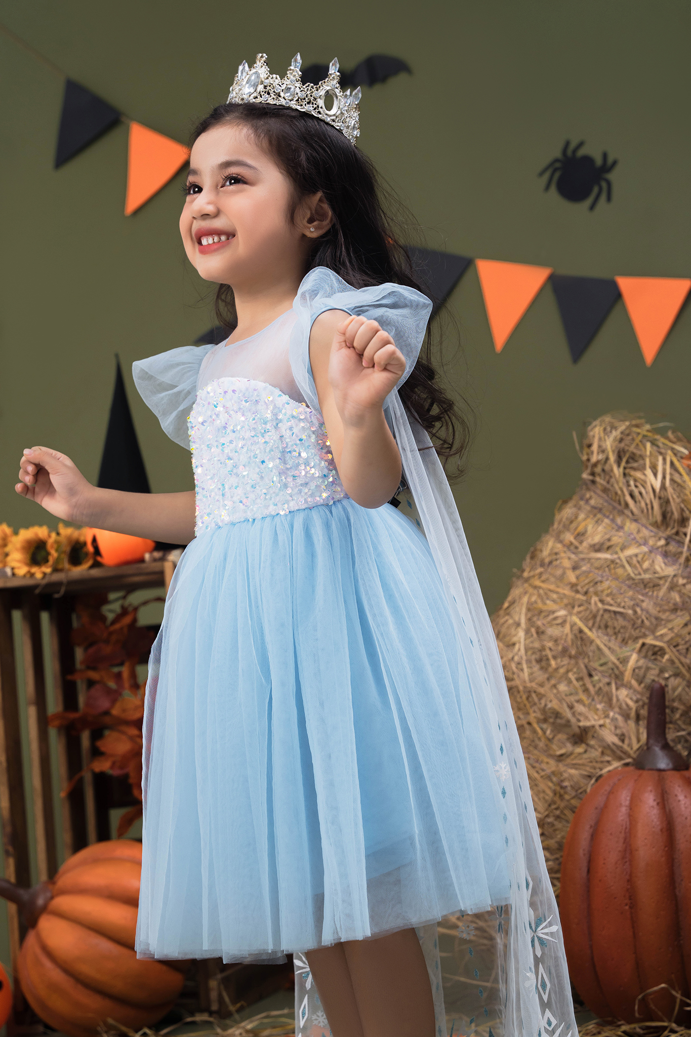 Váy hoá trang Elsa kèm áo choàng_thumbnail_0