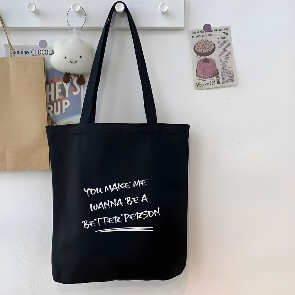 Túi tote vải canvas đeo vai, có khóa kéo và ngăn phụ hình thời trang WE TEE - WTU06_thumbnail_6