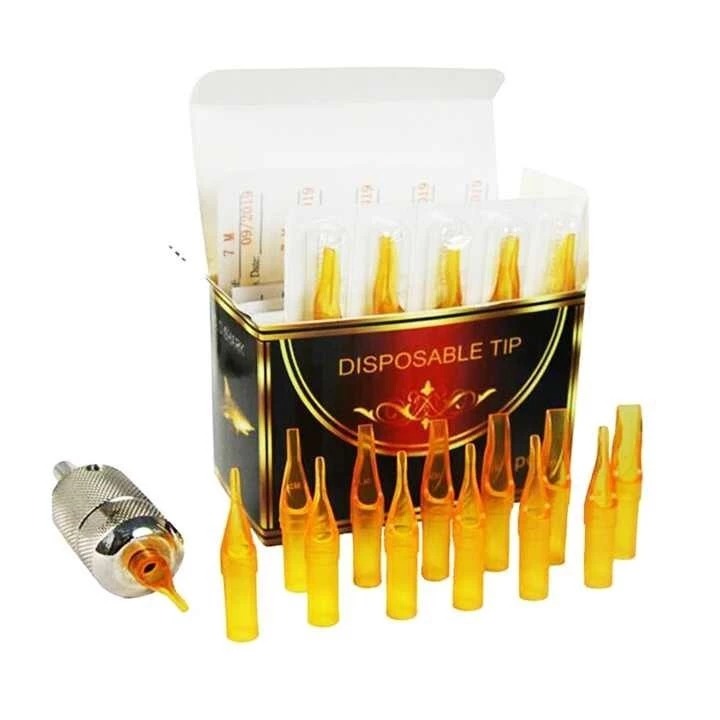 Đầu kim nhựa dùng 1 lần Golden Shark YABA | Phụ kiện xăm hình – Bán sỉ – Giá tốt – Dễ dùng, bền