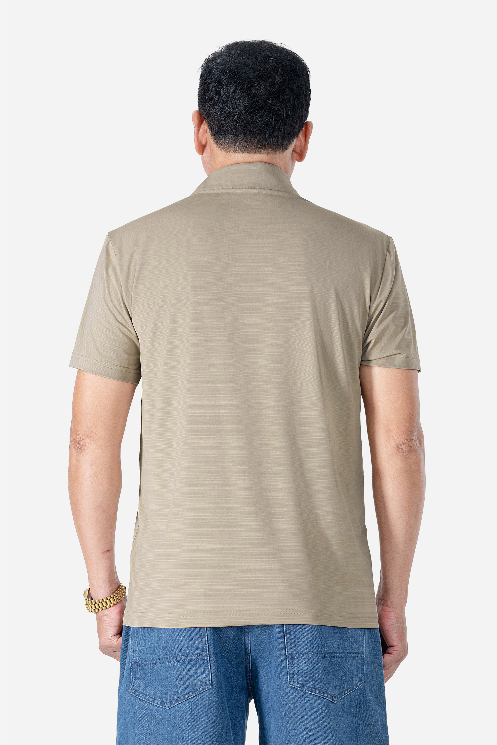 Áo Polo Melange Thể Thao Nam Trung Niên ANCHI Chất Liệu Cotton Phom Suông Vạt Ngang_thumbnail_20