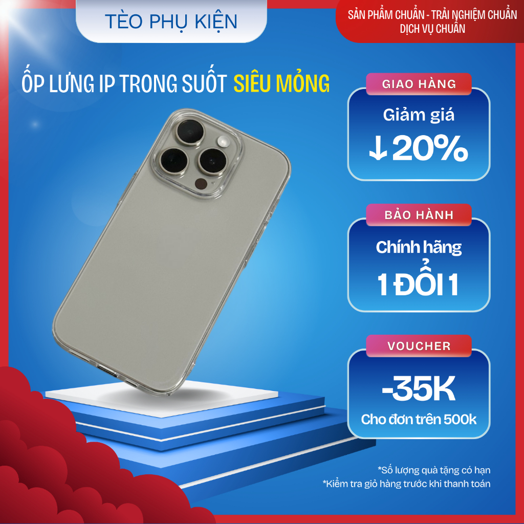 Ốp lưng ip X-17 trong suốt siêu mỏng khoe màu máy,bảo vệ toàn diện