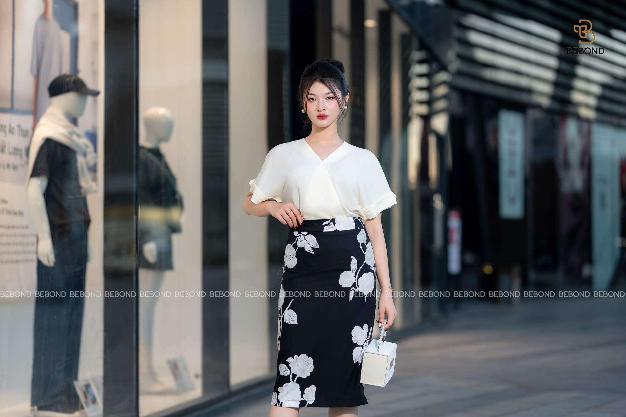 Set tay áo hai tầng ROSALEEN màu TRẮNG_thumbnail_6