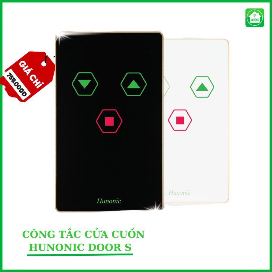 Công tắc Cửa Cuốn Hunonic Door S màu Đen_thumbnail_1