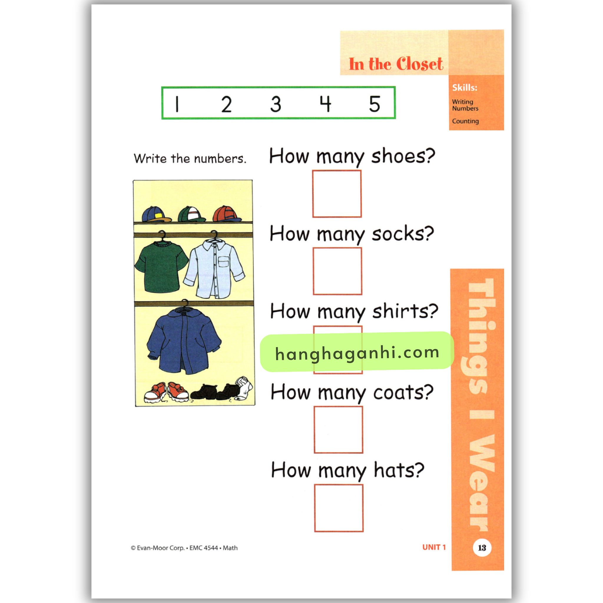Skill Sharpeners Math grade K, Sách Toán Mỹ Evan Moor cho học sinh mẫu giáo_thumbnail_18