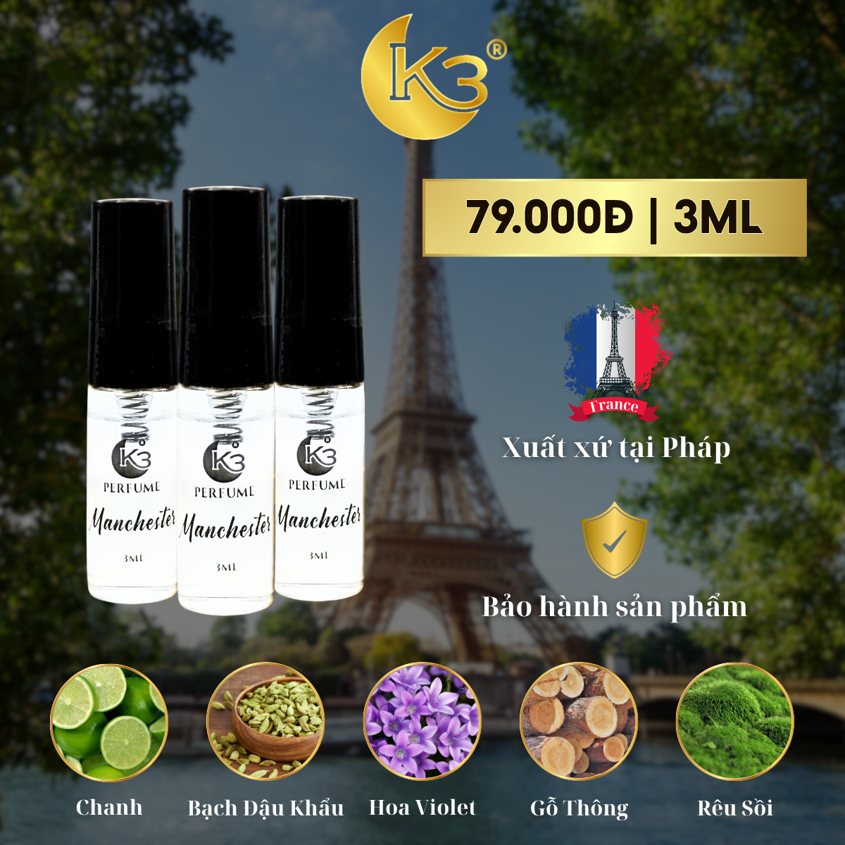 TS51765 - Gift Test Nước Hoa Unisex Manchester