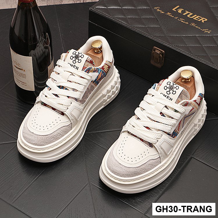 GH30 - Giày thể thao nam họa tiết đế dày