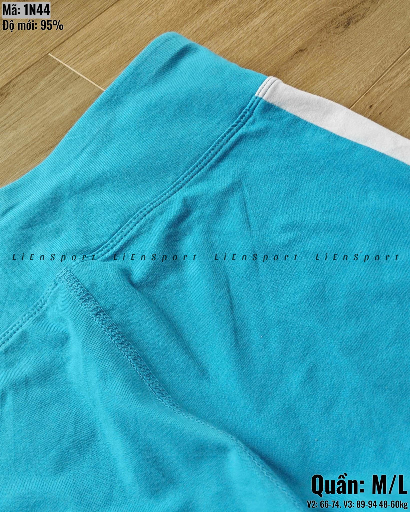 Tommy Hilfiger Quần short thể thao Nữ Size M Xanh ngọc trắng navy Auth 2nd Dáng ôm Cạp cao Color block sọc dọc Thun co giãn Thoáng khí Phù hợp tập gym yoga chạy bộ Mã:1N44_thumbnail_3