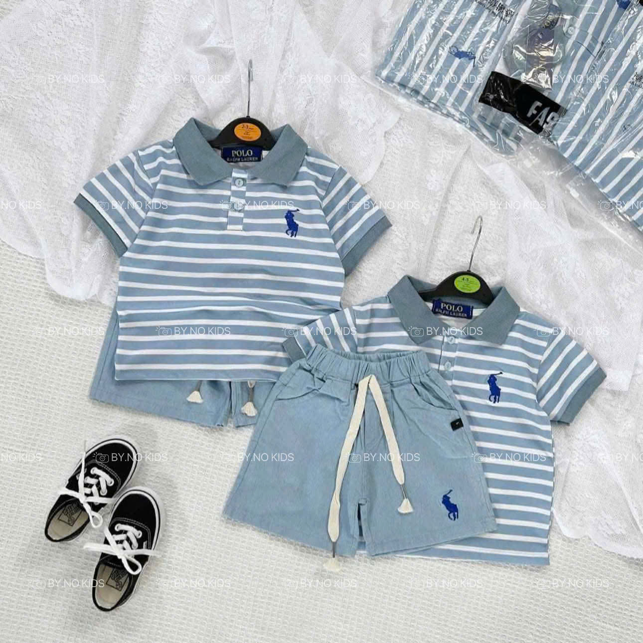 N33 BỘ POLO NGỰA SỌC XANH KÈM MŨ- A111.111_thumbnail_2