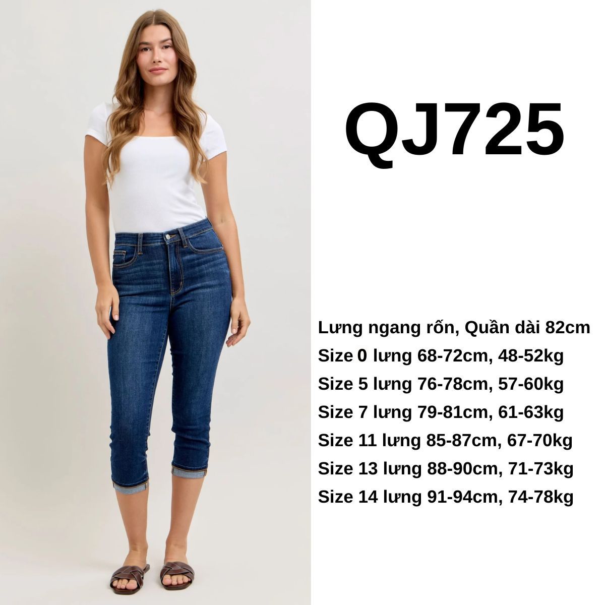 QJ725 - Jeans 8 tấc
