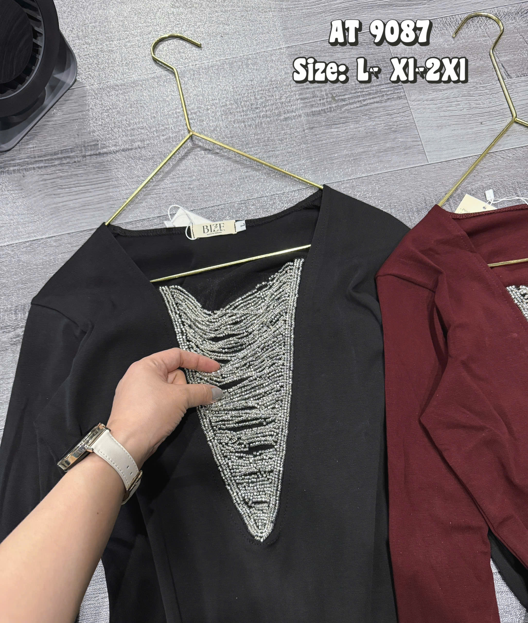 BIGSIZE- Áo thun tay dài phối cườm T-AT9087_thumbnail_3