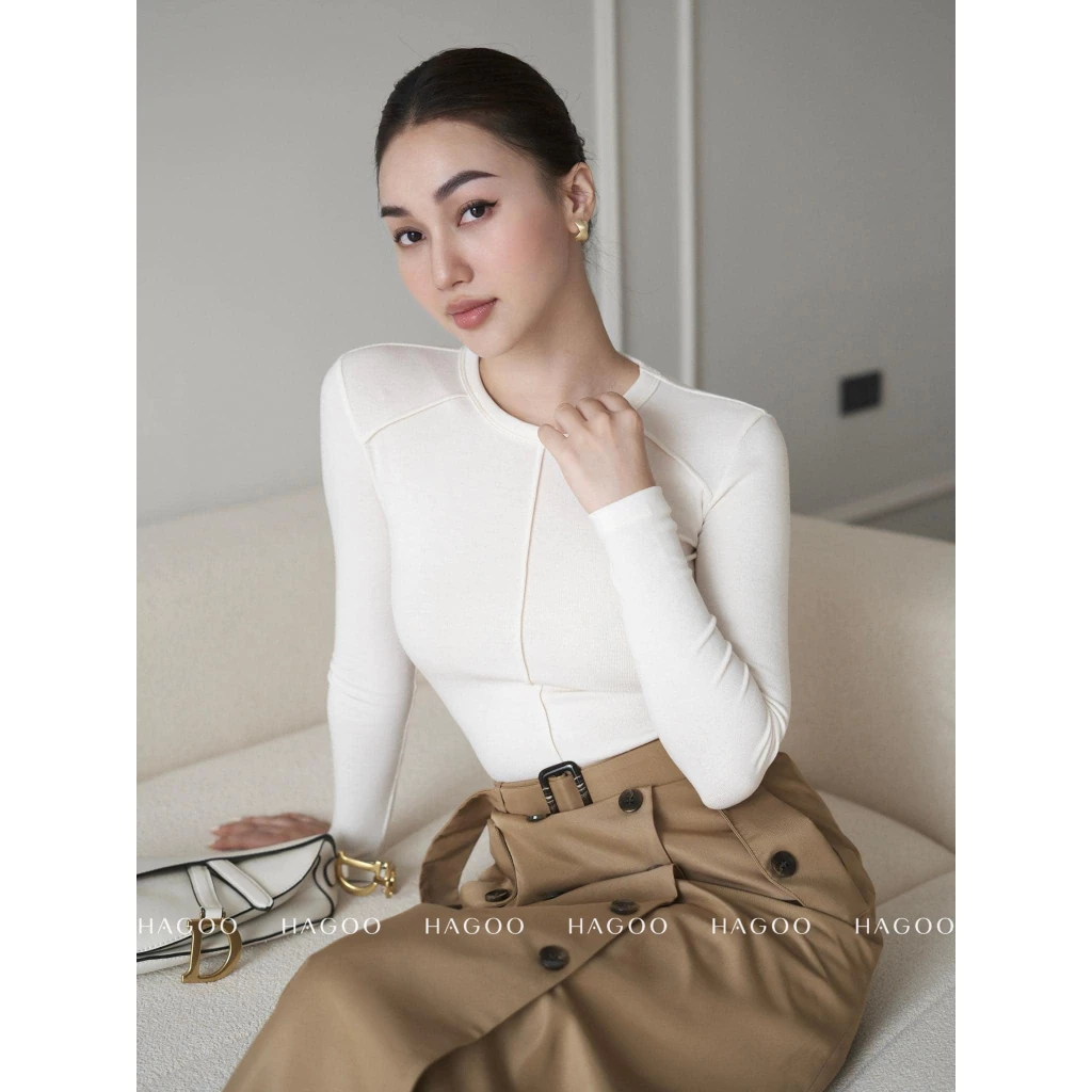 Áo Mongtogi gân nổi cổ tròn HAGOO