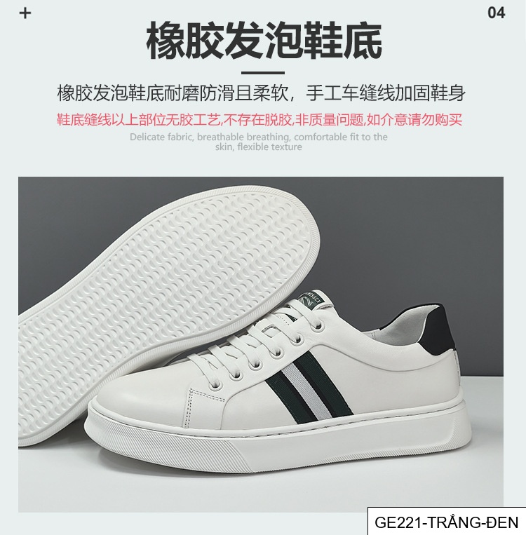 GE221 - Giày thể thao nam da thật giày thường ngày cao cấp dễ phối hợp thời trang nam giày nam ga châu Âu sang trọng nhẹ nhàng xỏ chân lười_thumbnail_11