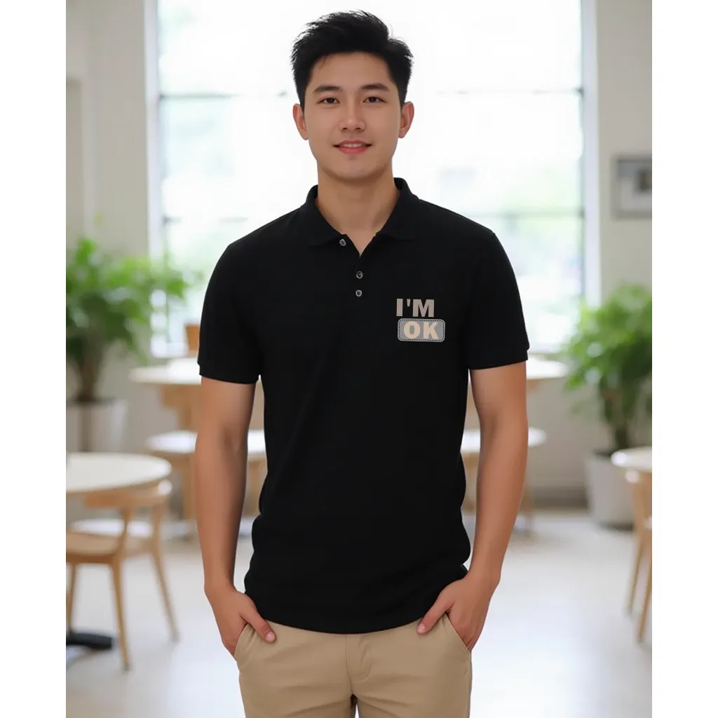 Áo polo cá sấu nam tính trẻ trung 2481 Miucho Iconic tay ngắn cổ trụ in typography_thumbnail_4