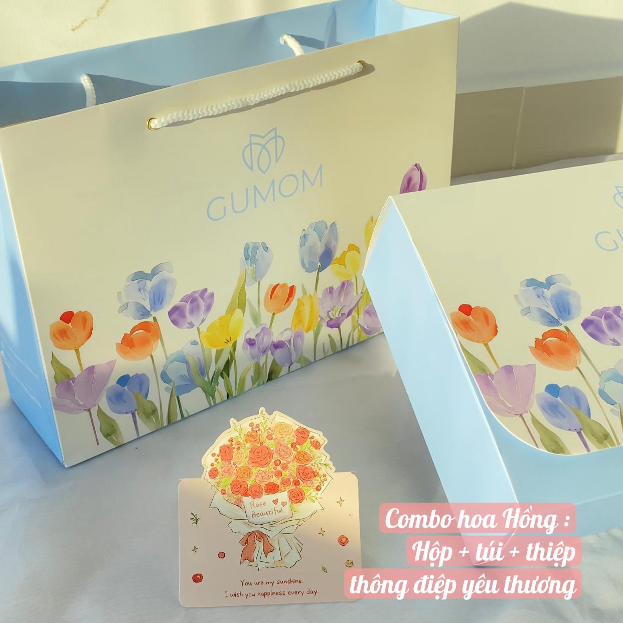 Set hộp túi đựng quà tặng Gumom - Set tặng quà sinh nhật mẹ Tặng quà cô giáo, set đựng quà tặng lễ, tặng quà 8/3, tặng quà 20/10_thumbnail_2