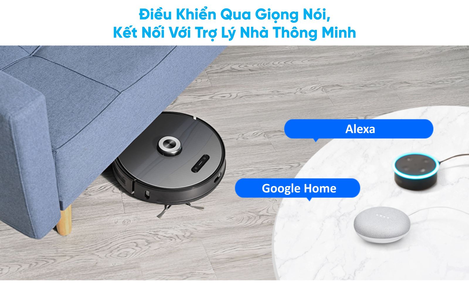 Robot hút bụi lau nhà Hubert HB-S68-W-4 Robot hút bụi lau nhà Hubert HB-S68-W-6