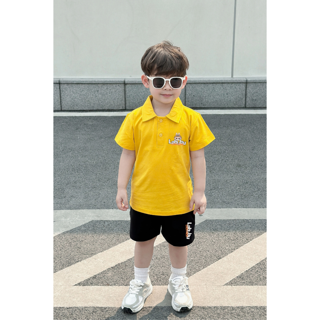 Bộ đồ polo bé trai in hình 'Labubu' - Loza Kids BO245_thumbnail_7