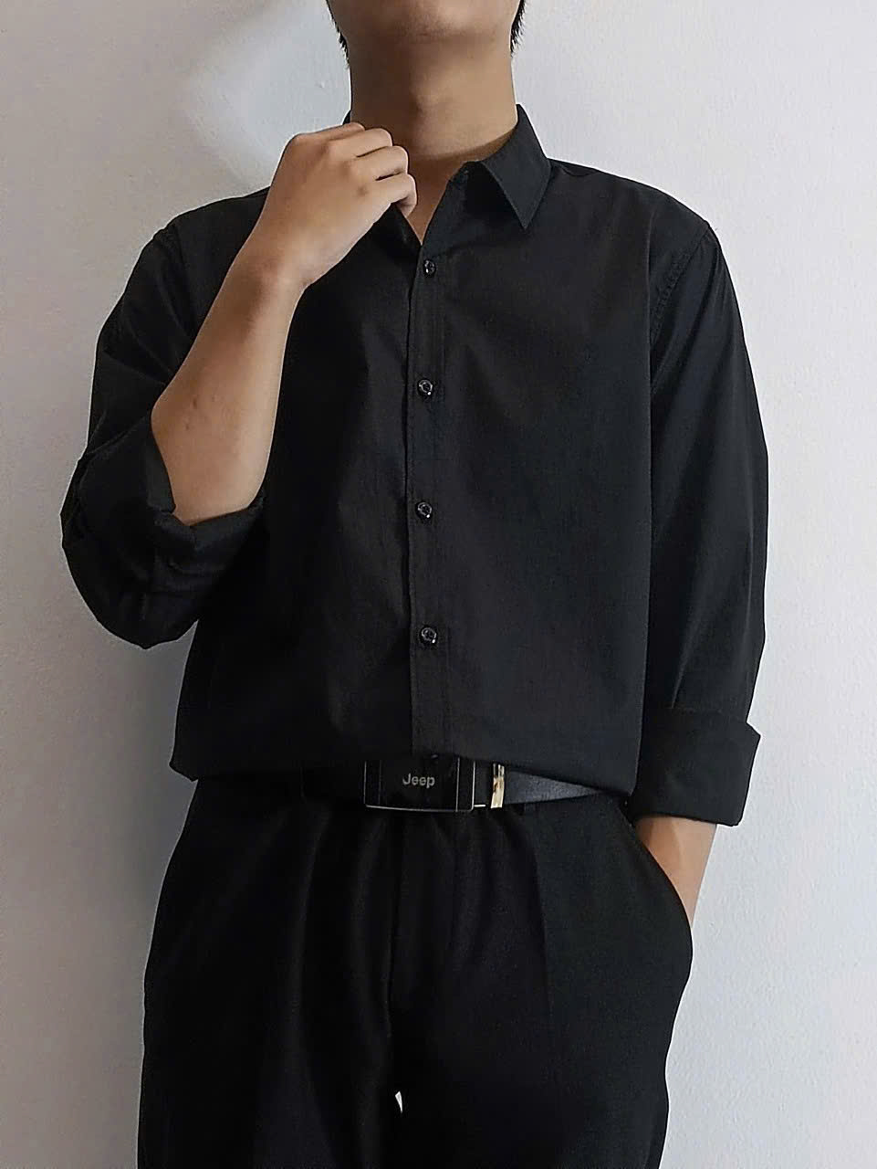 Áo somi tay dài đen nam_thumbnail_2