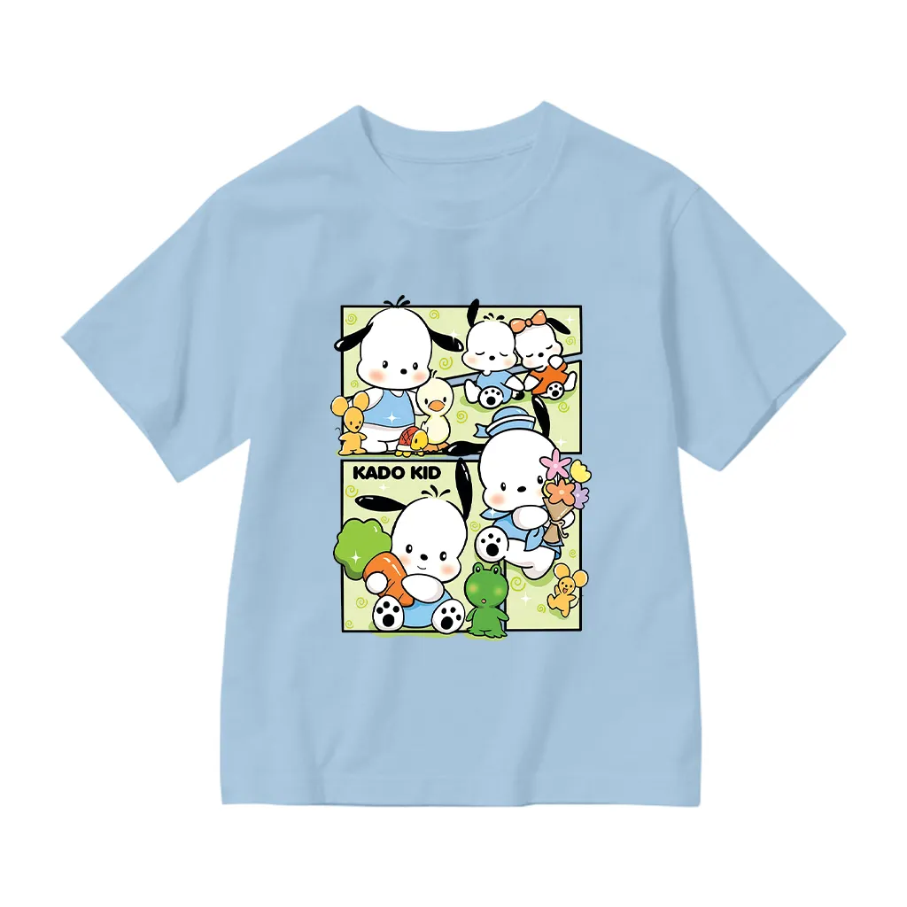 Áo thun bé gái hoạt hình Kado vải cotton thoáng mát tay ngắn cổ tròn in artwork 2976_thumbnail_10