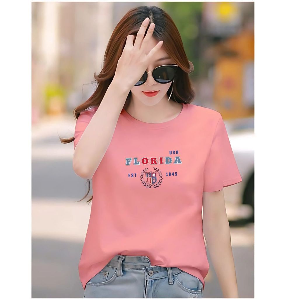 [Form Rộng] Áo phông nữ LOZA hình 'FLORIDA USA' dáng rộng - Mã RT8204_thumbnail_5