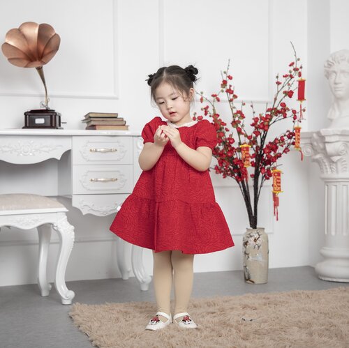 Váy gấm khoét lưng nơ sau_thumbnail_0