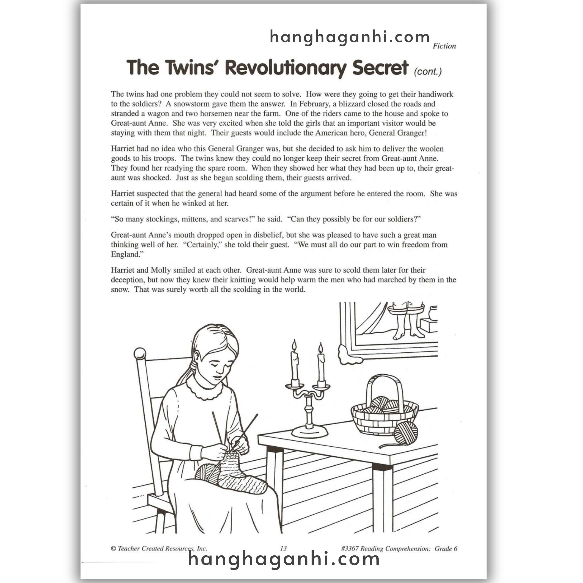 Reading Comprehension Grade 6 Teacher Created Resources, sách đọc hiểu lớp 6_thumbnail_13
