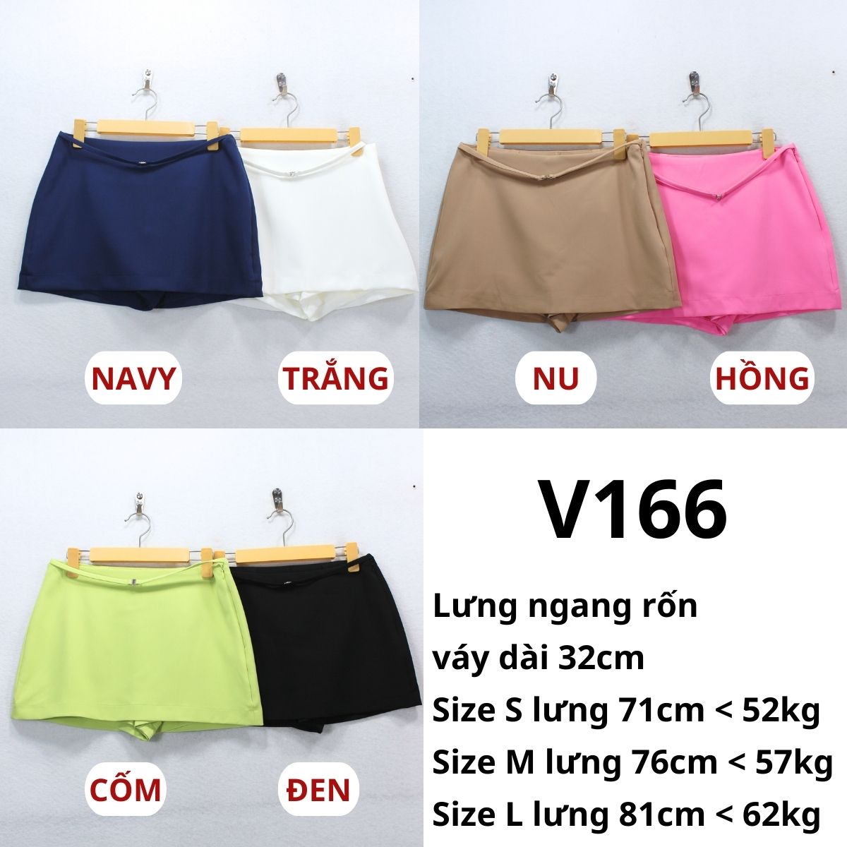 V166 - CHÂN VÁY ( CÓ QUẦN )