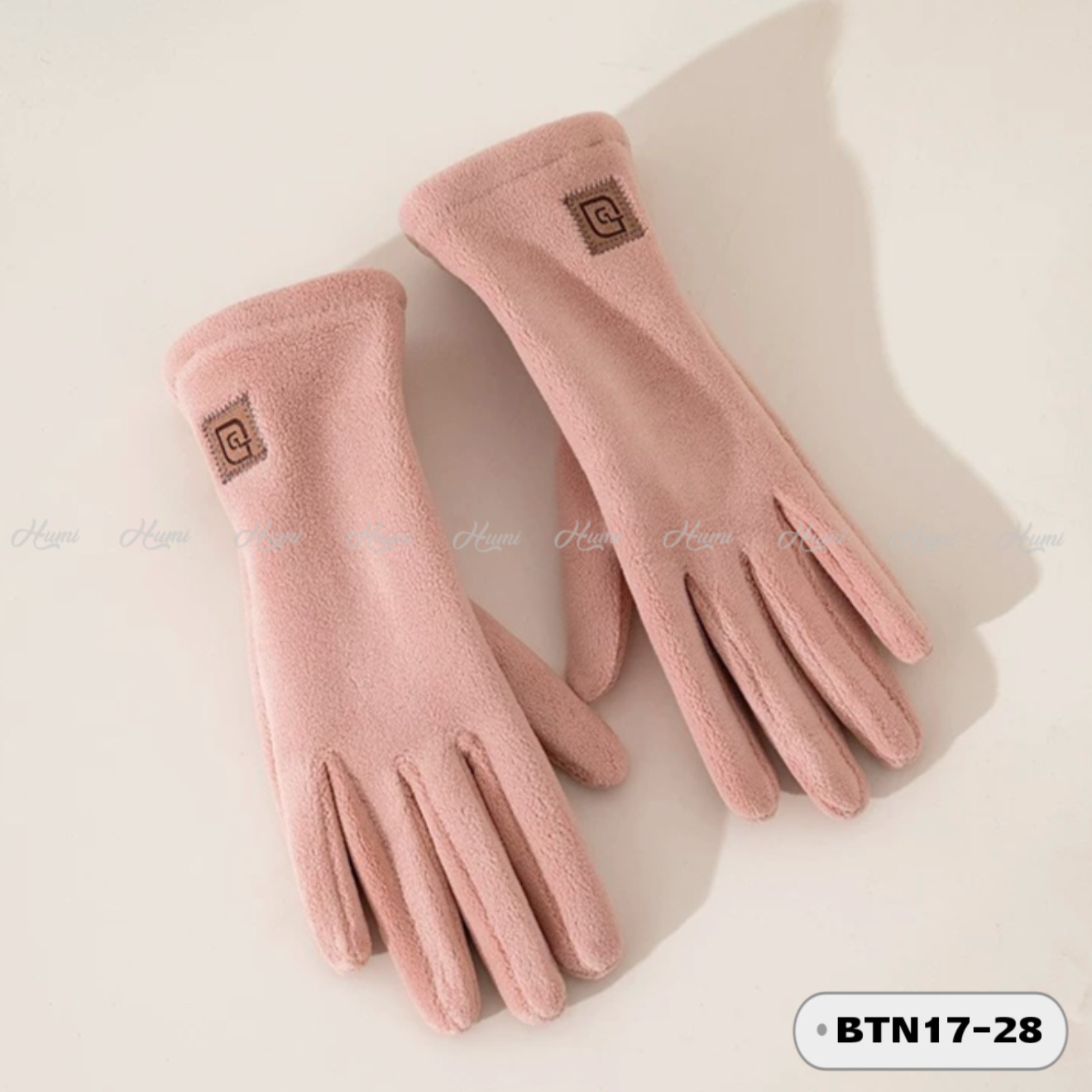 GĂNG TAY NỈ NỮ (BTN17-28 Hồng)