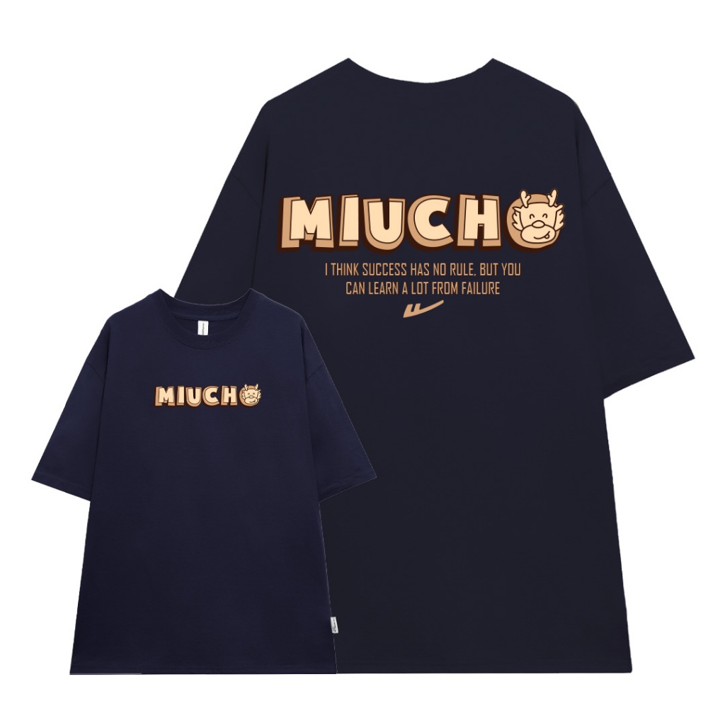 Áo thun nam form rộng local brand ATD821 Miucho Man tay ngắn vải cotton cổ tròn in typography_thumbnail_10