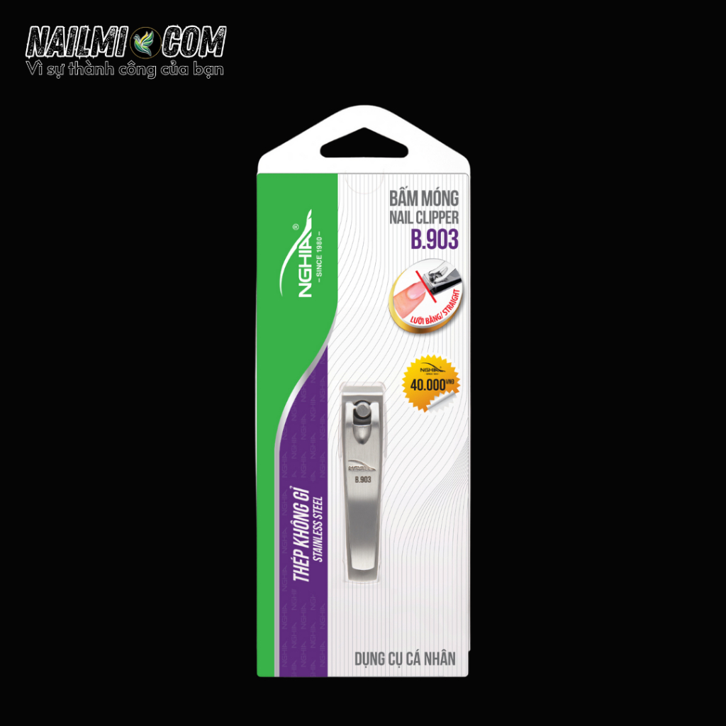 Bấm móng tay - NGHĨA - B903 - lưỡi bằng