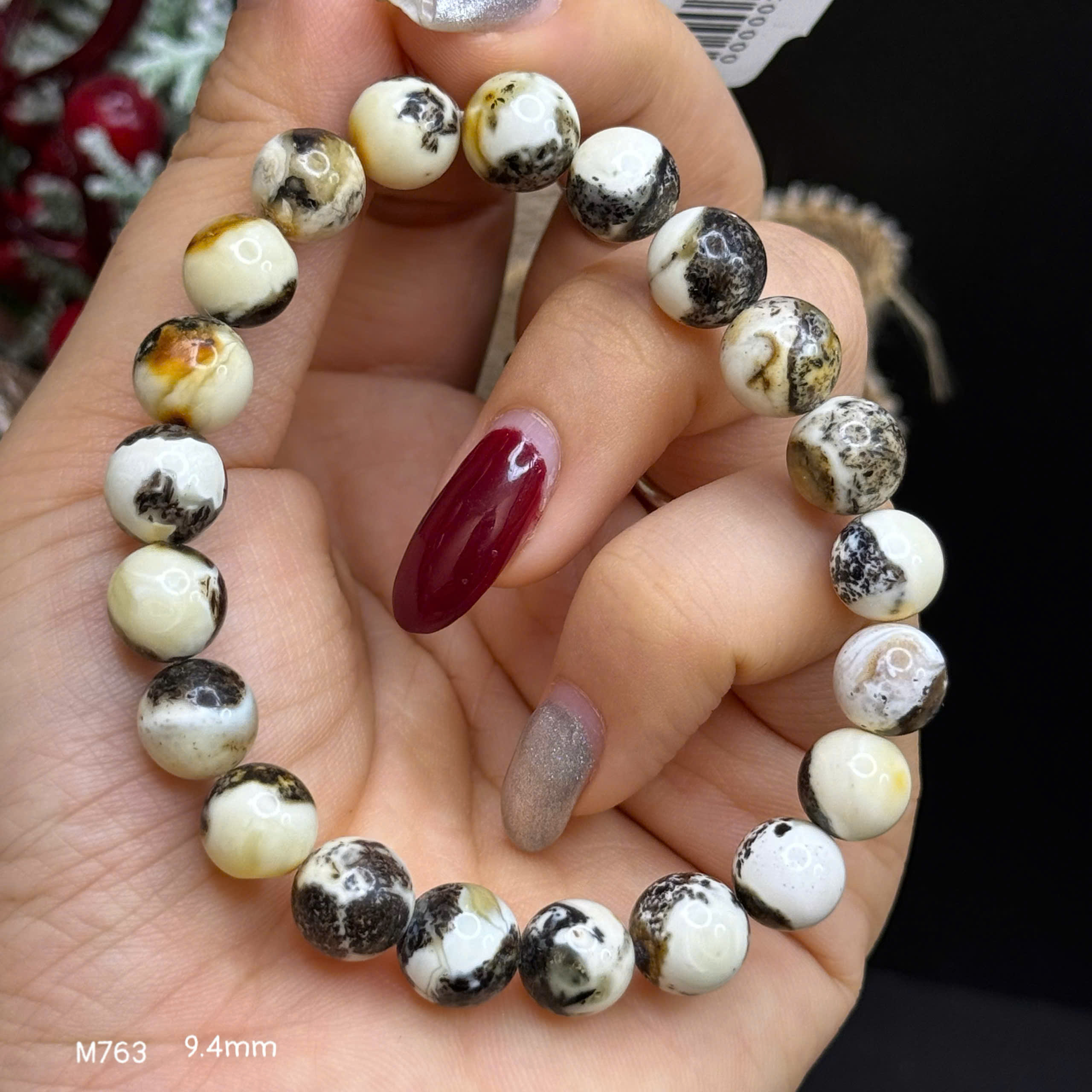 Lắc Tay Mộc Bạch 9.4mm - M763