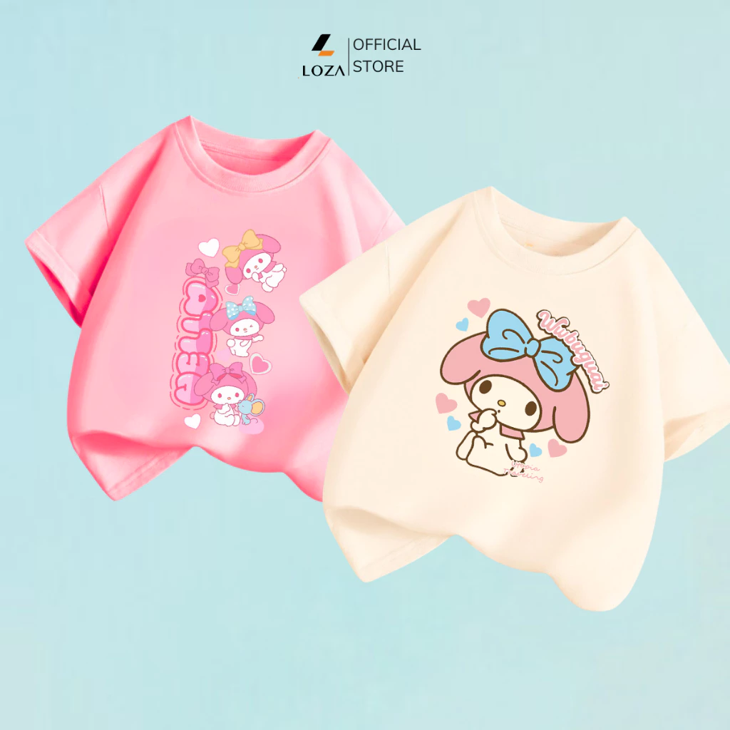 Áo thun bé gái in hình My Melody - Loza Kids AT051 AT051