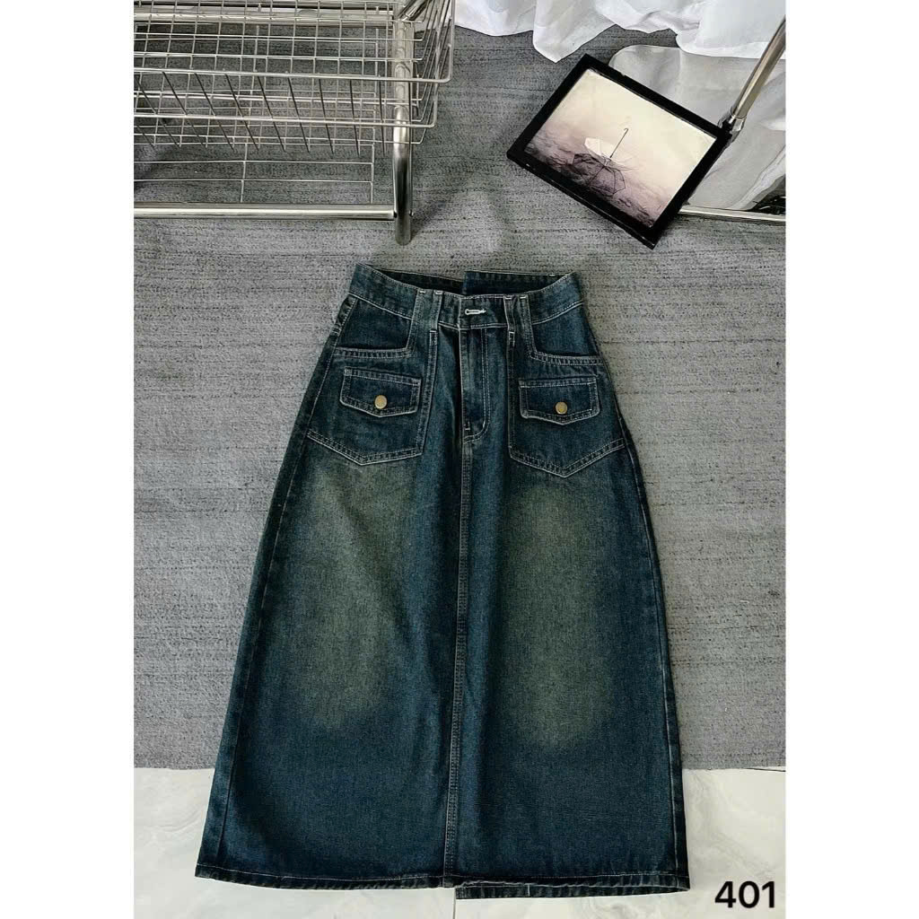 Chân váy dáng dài viền túi bigsize JV401 dành cho nàng béo mập từ 55-90kg_thumbnail_7