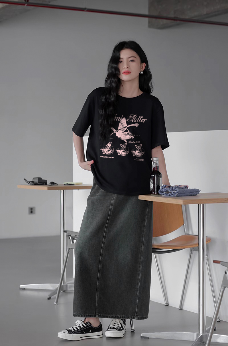 Áo thun nữ form vừa regular ARD2414 Miucho Chic phong cách cổ điển chất liệu cotton thoáng mát_thumbnail_4