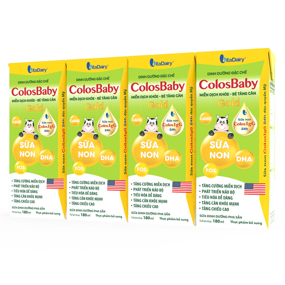 Sữa nước ColosBaby gold 180ml T/12 lốc/4h