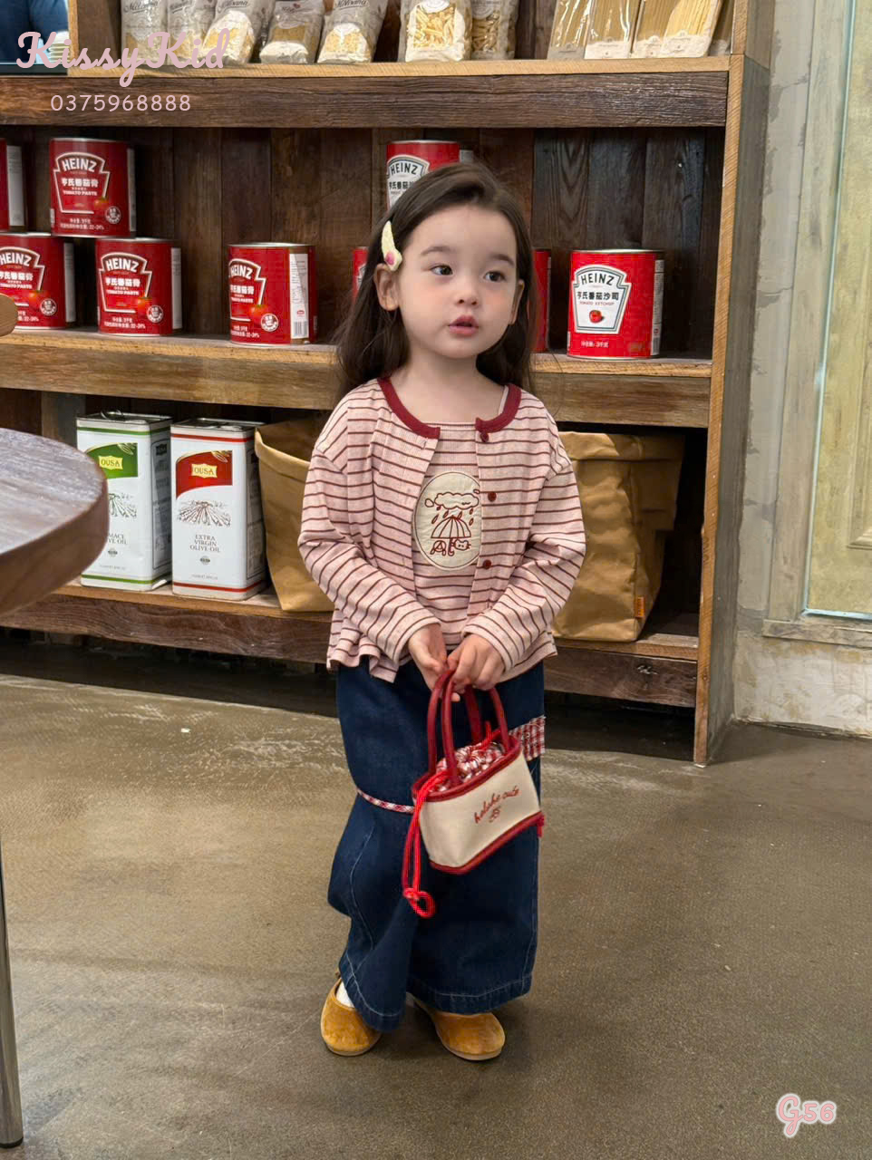 (G56) Áo thun mỏng kèm áo thun cardigan lẻ đỏ Suyou_thumbnail_0