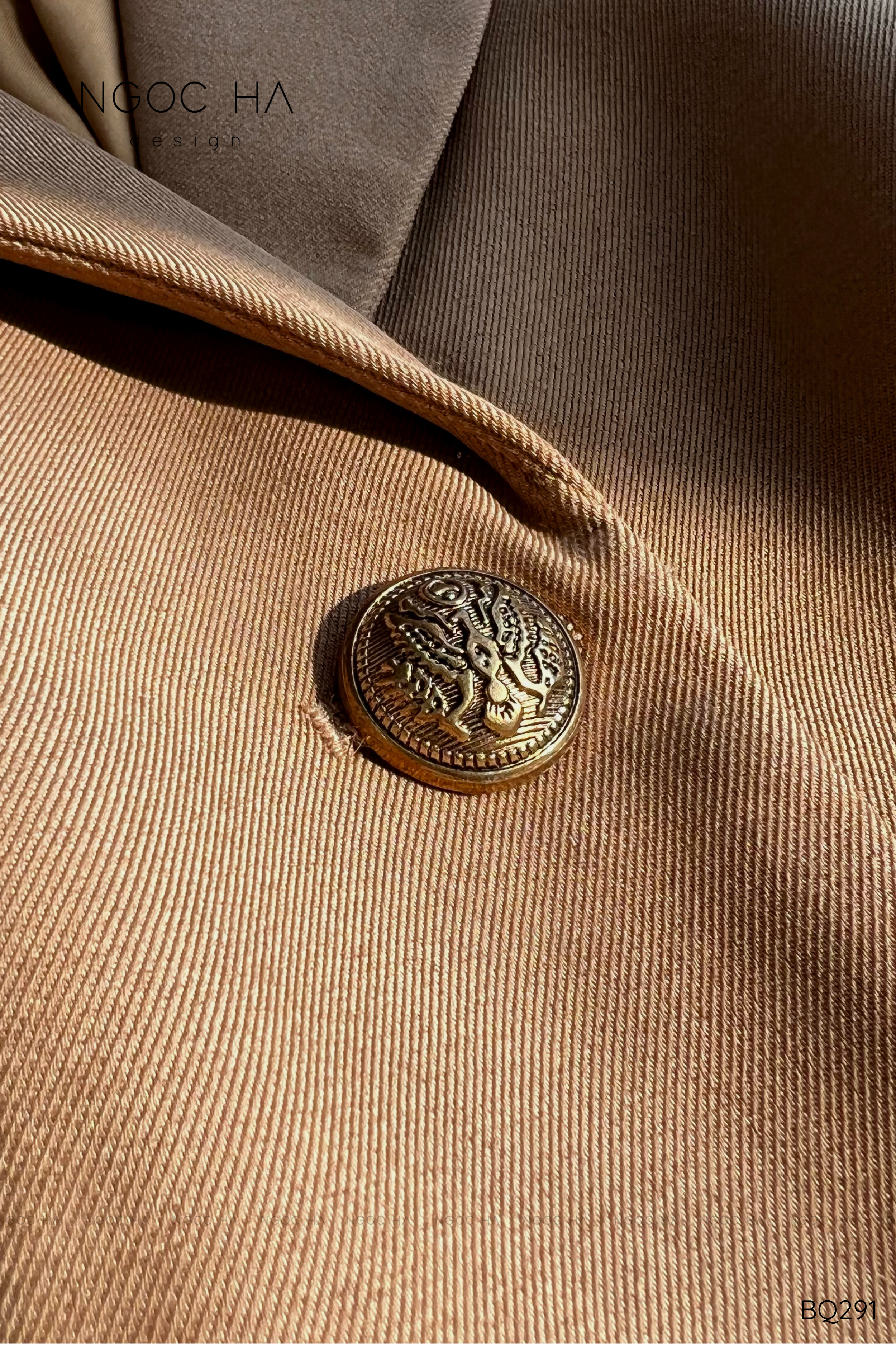 Patrick Set_Bộ Vest Croptop Tay Cộc Quần Suông Màu Nâu, Đen BQ291