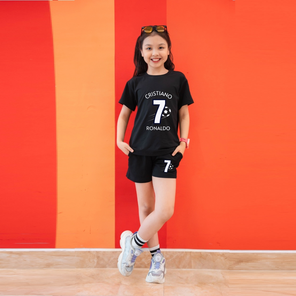 Đồ bộ bé gái in số 7-  Loza Kids SB96