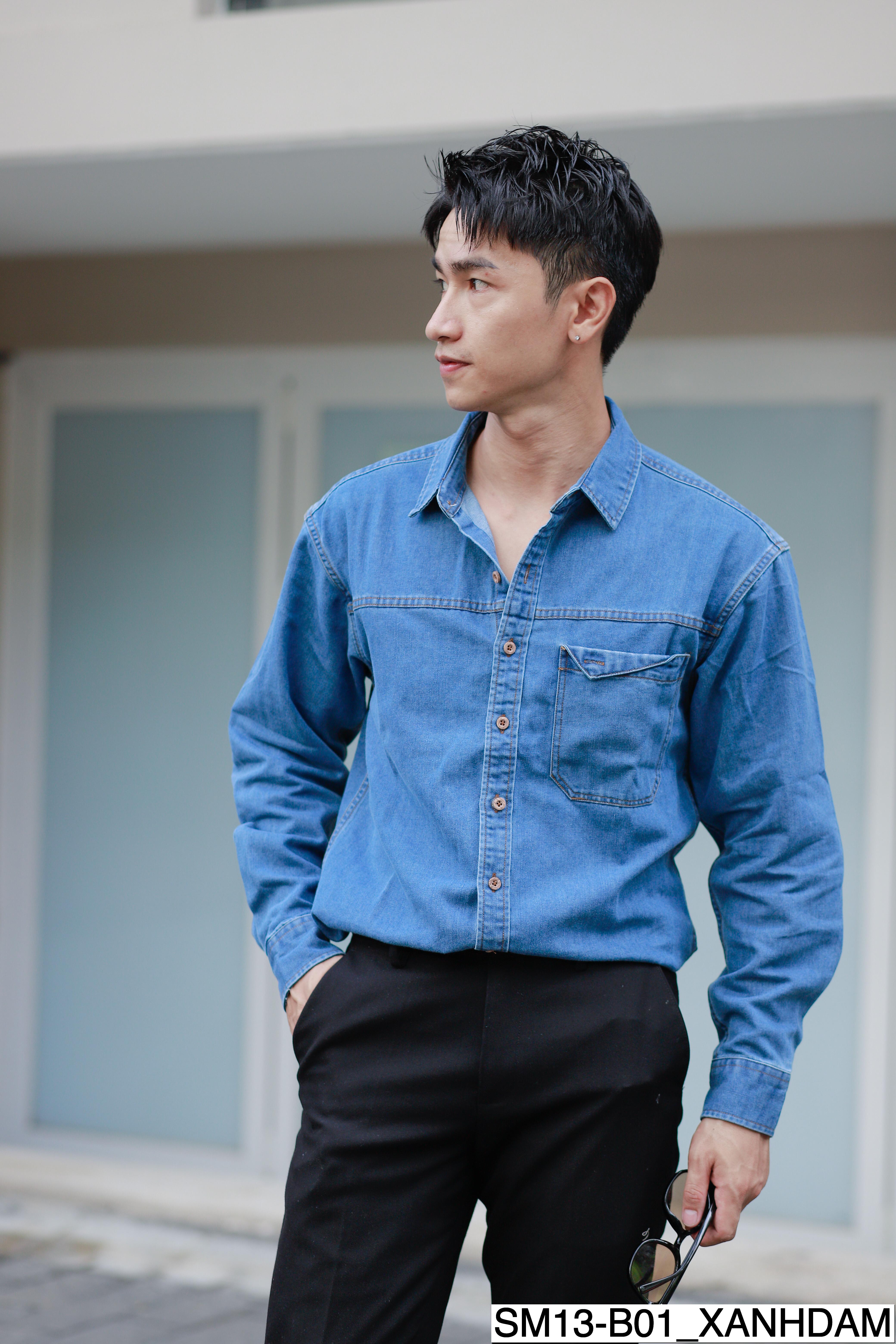 B01 SM13 - Áo sơ mi nam jeans cao cấp_thumbnail_11