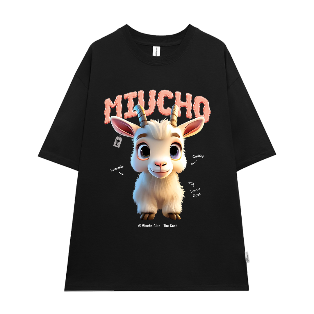 Áo thun form rộng 12 con giáp tuổi Mùi ATD1239 Miucho tay ngắn cổ tròn in mix_thumbnail_9