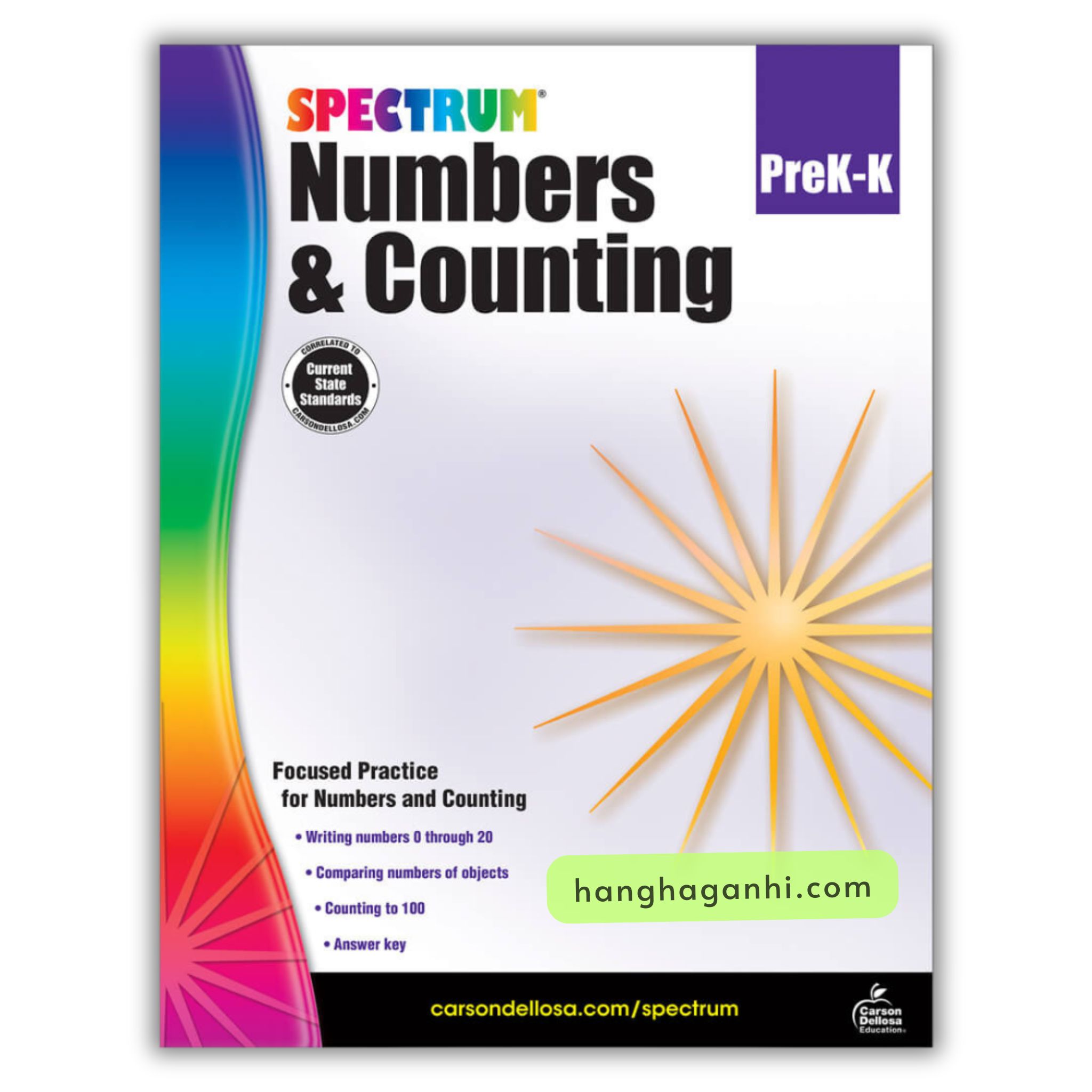 Sách Spectrum Numbers & Counting Workbook Grade PK-K_thumbnail_0