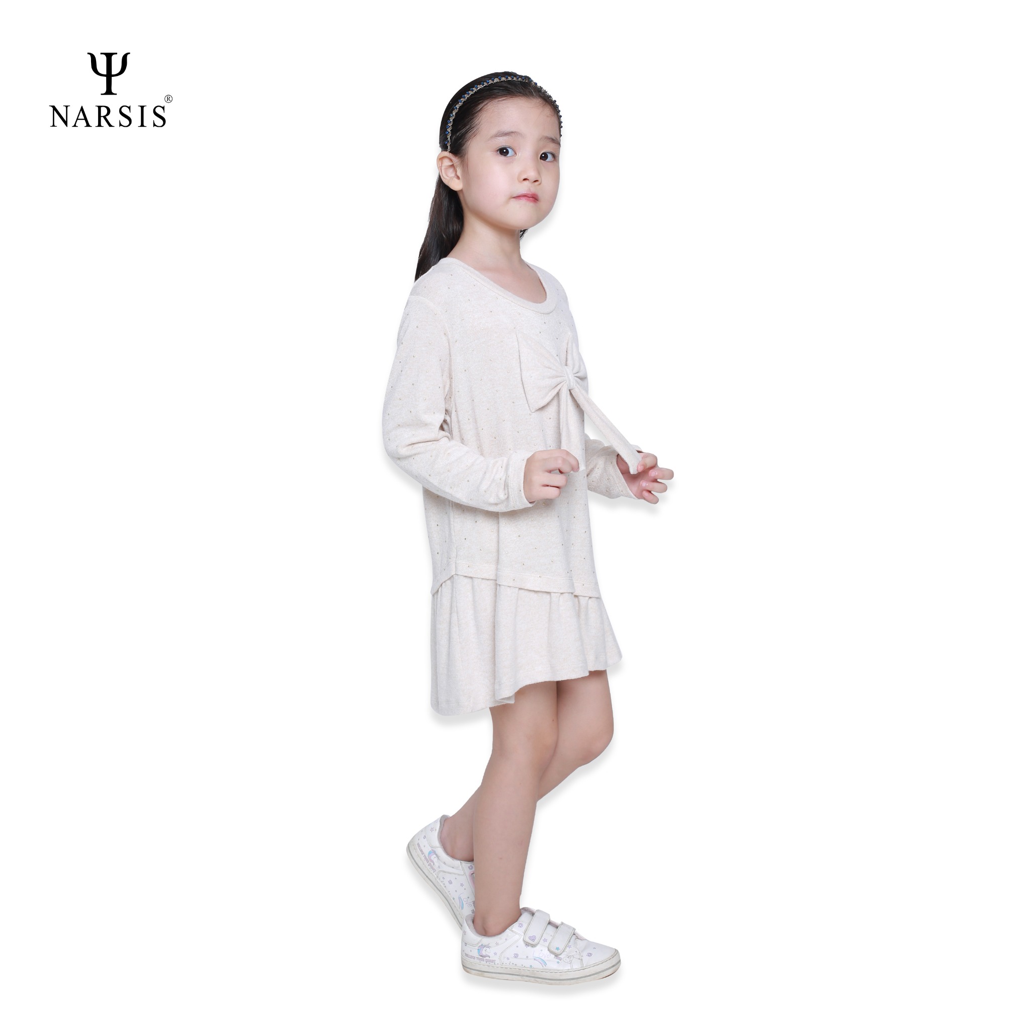 ÁO THU ĐÔNG BÉ GÁI KL0012 NARSIS VẢI LEN COTTON ẤM ÁP, THOÁNG MÁT, GIỮ ẤM TỐT, MỀM MẠI_thumbnail_1
