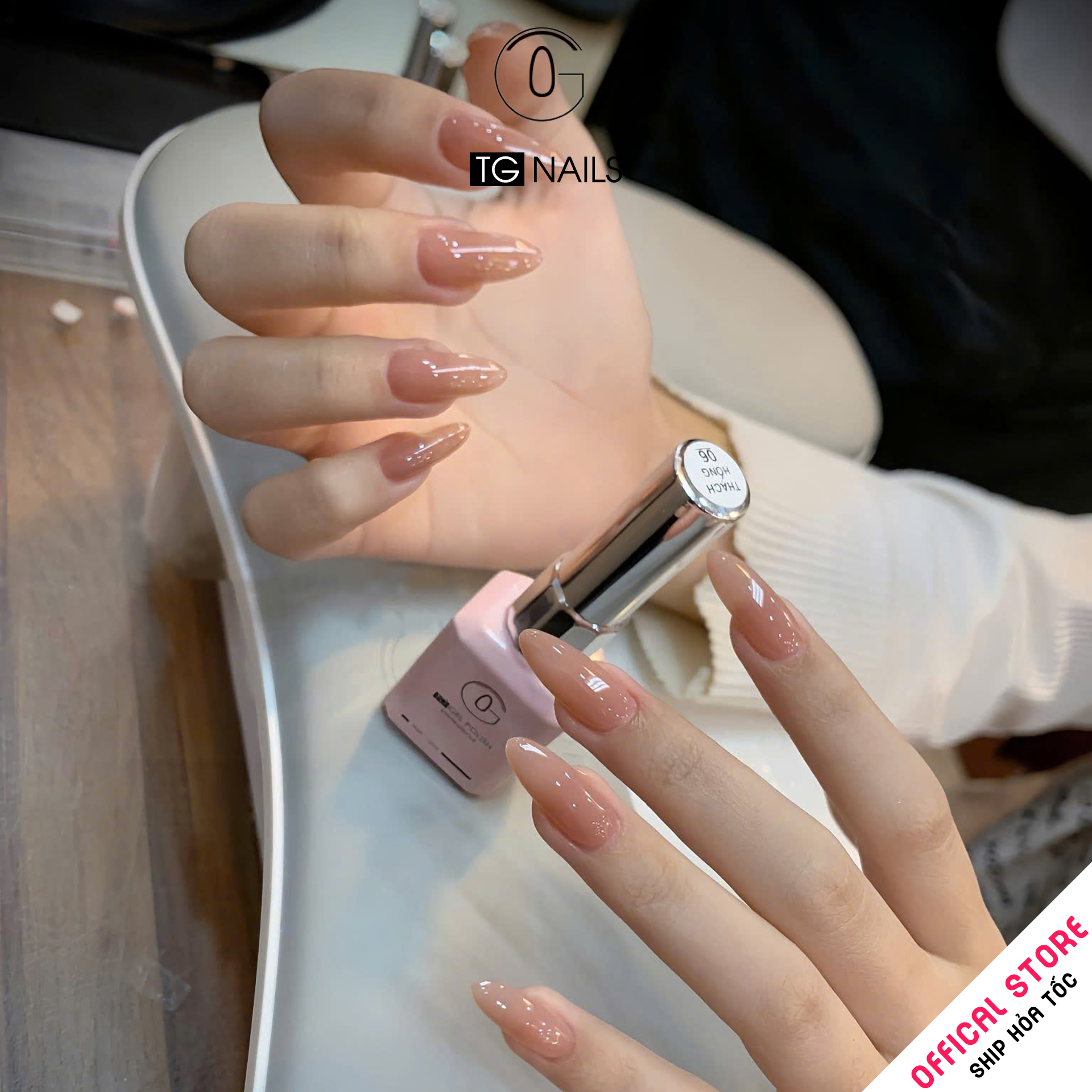 Sơn gel thạch đục TG cọ tròn chai hồng 15ml_thumbnail_7