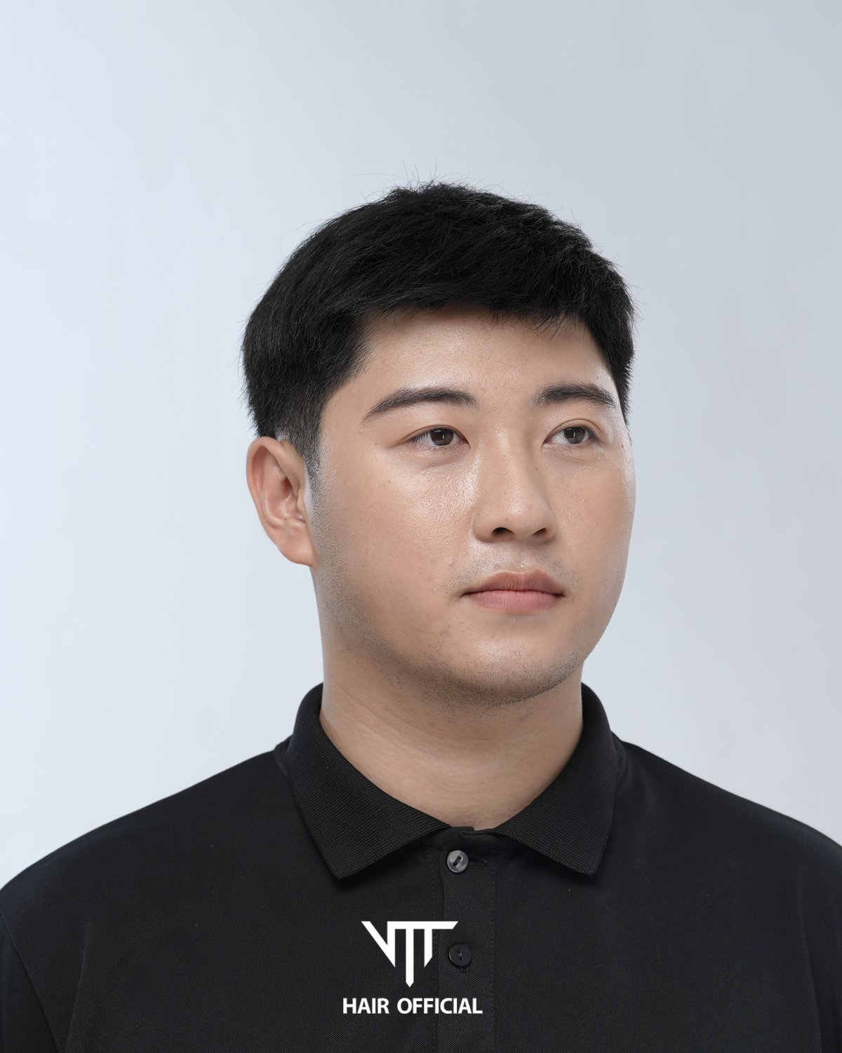 Tóc giả nam Basic mái chéo cho tóc hói làm từ tóc thật_thumbnail_3