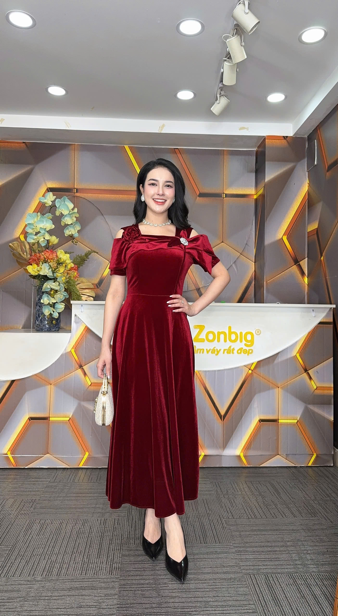 Đầm xòe - Y1888 - Thương hiệu Zonbig_thumbnail_4