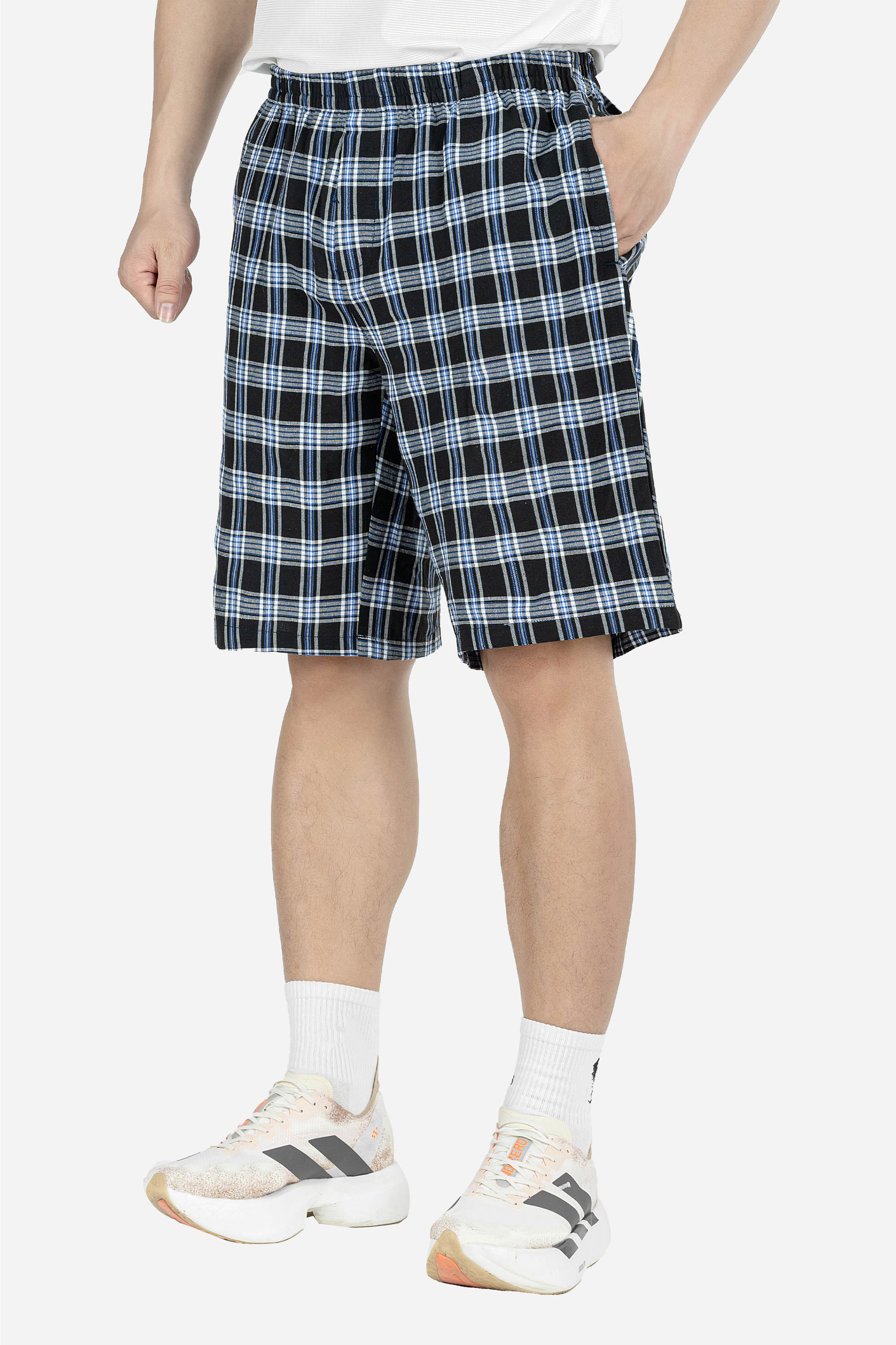 Quần Soọc Kẻ Caro Nam Trung Niên ANCHI Chất Liệu Cotton Dáng Suông Dài Qua Gối_thumbnail_9