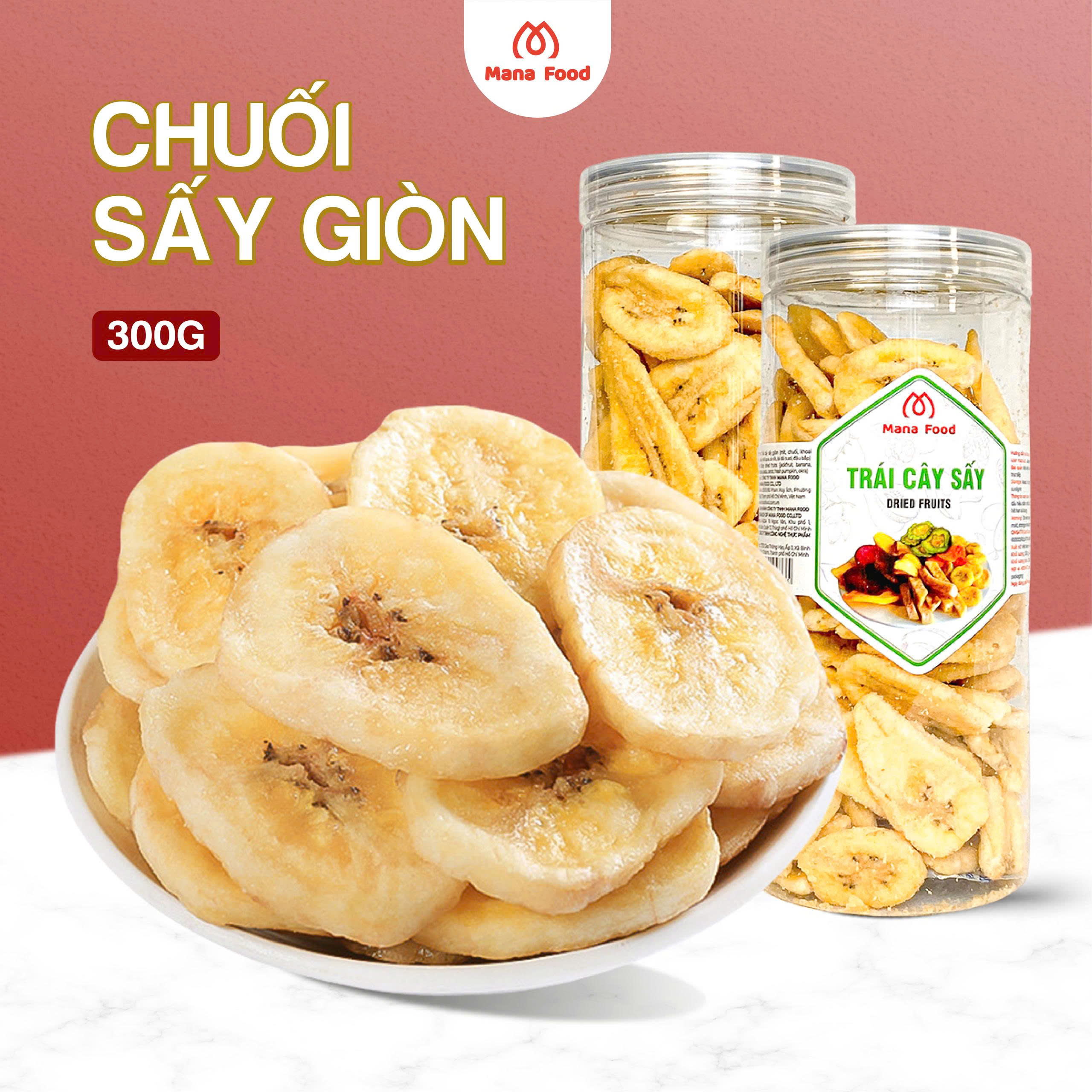 Chuối Sấy Giòn Miếng Hủ 300g