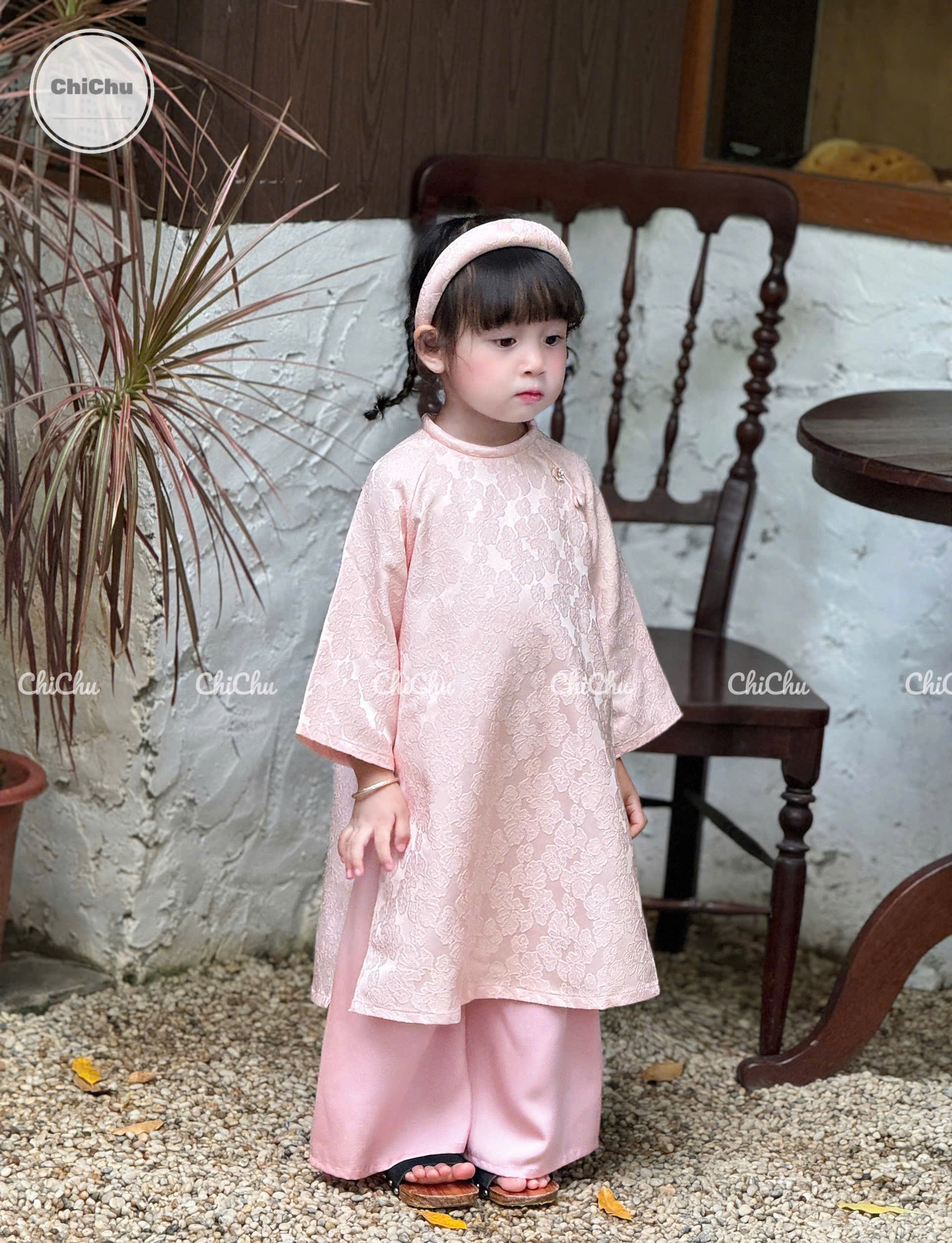 Set áo dài bé hồng nhạt_thumbnail_2