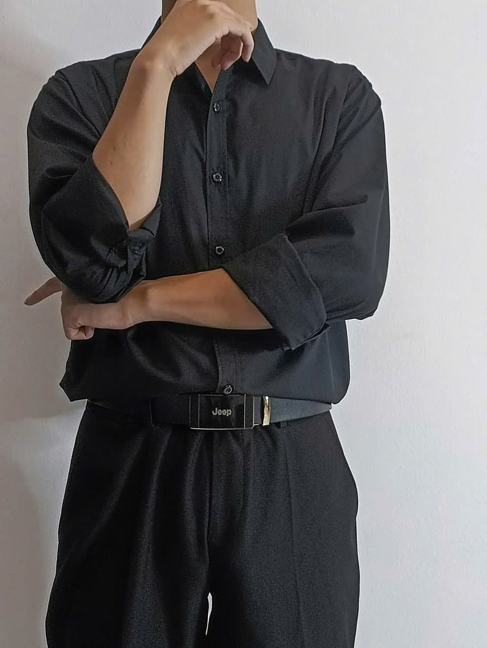 Áo somi tay dài đen nam_thumbnail_3