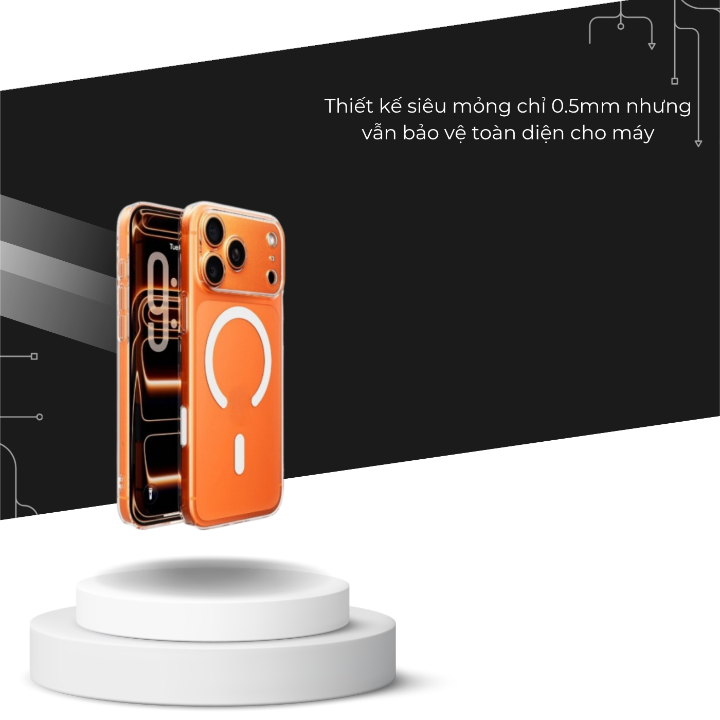 T-ECO SHOP | Ốp Lưng ip 17 Trong Suốt Siêu Mỏng – Vòng Từ Tính, Chống Sốc, Bảo Vệ Camera_thumbnail_7